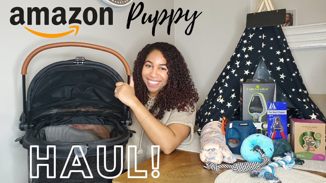 Amazon Puppy Haul/ Pet car seat/ Best bed for dogs!