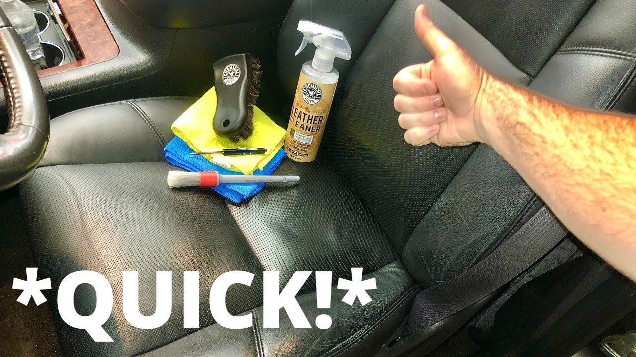 *How To Clean Your Car’s Perforated LEATHER SEATS at Home With This Product and Trick!!*