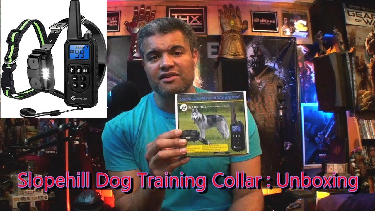 Slopehill Dog Training Collar, Shock Collar, Rechargeable, waterproof and easy to use! : Unboxing