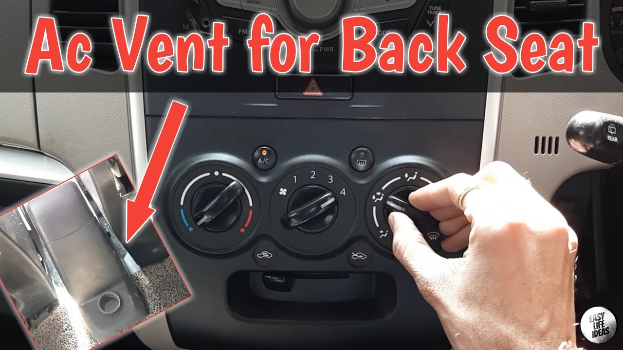 How to make Back Seat Ac Vent in Car (Only 80 Rs.)
